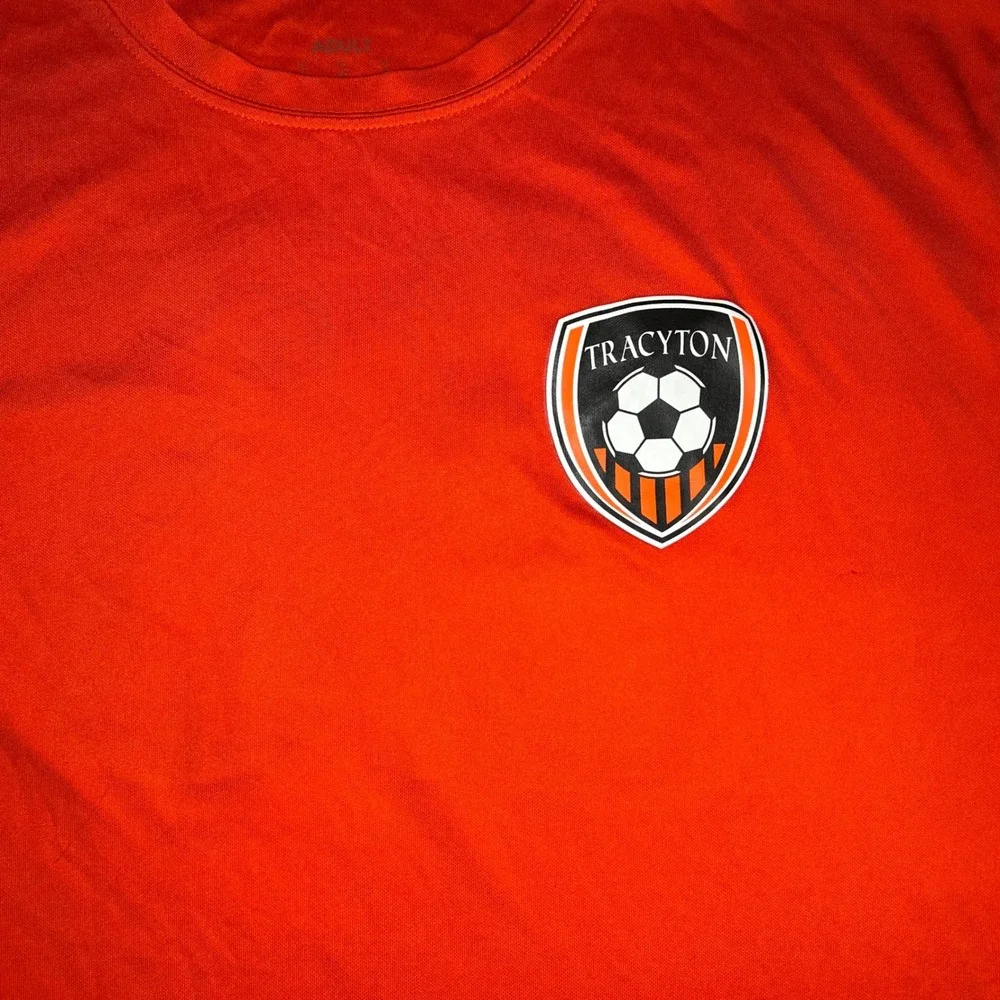 Tracyton Soccer Jersey T Shirt Adult Orange Youth Soccer Team Number 23‎